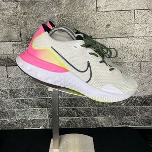 Nike Renew Run Pink Glow Volt Running Shoes 11